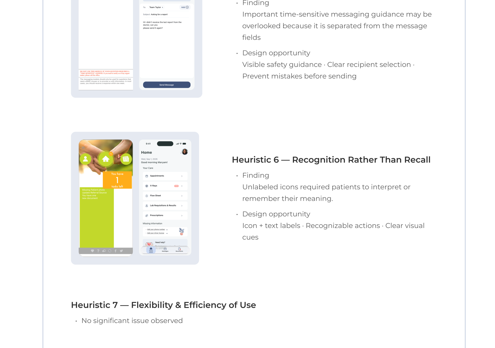 Fertility Patient Portal Redesign, section 6