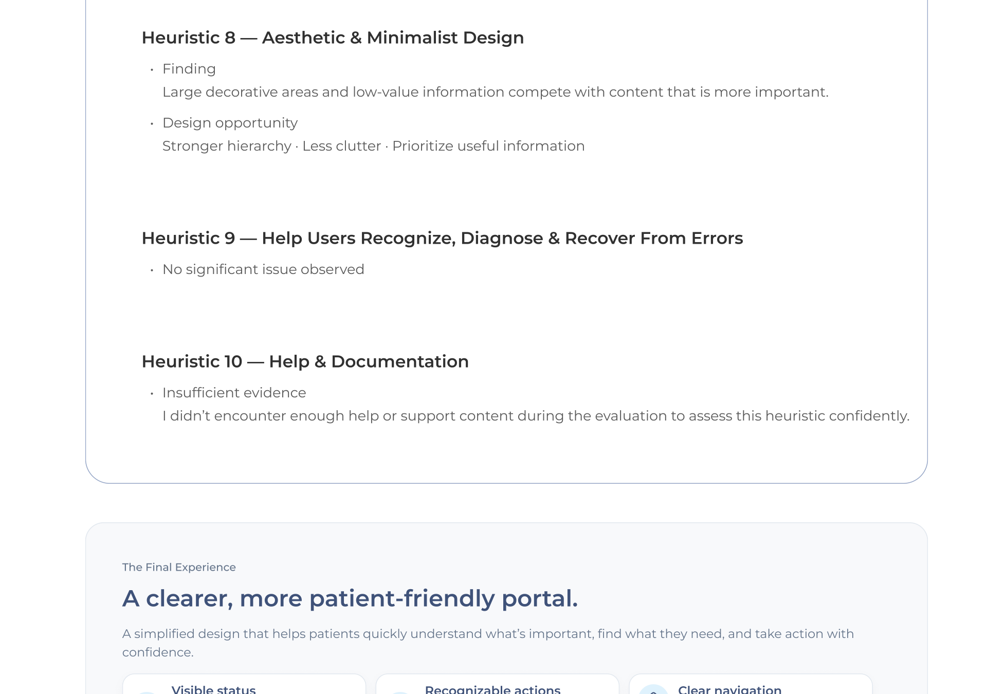 Fertility Patient Portal Redesign, section 7
