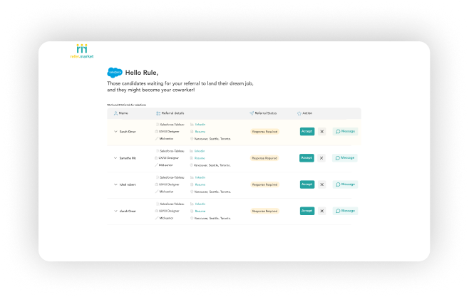 Refer.market referral dashboard